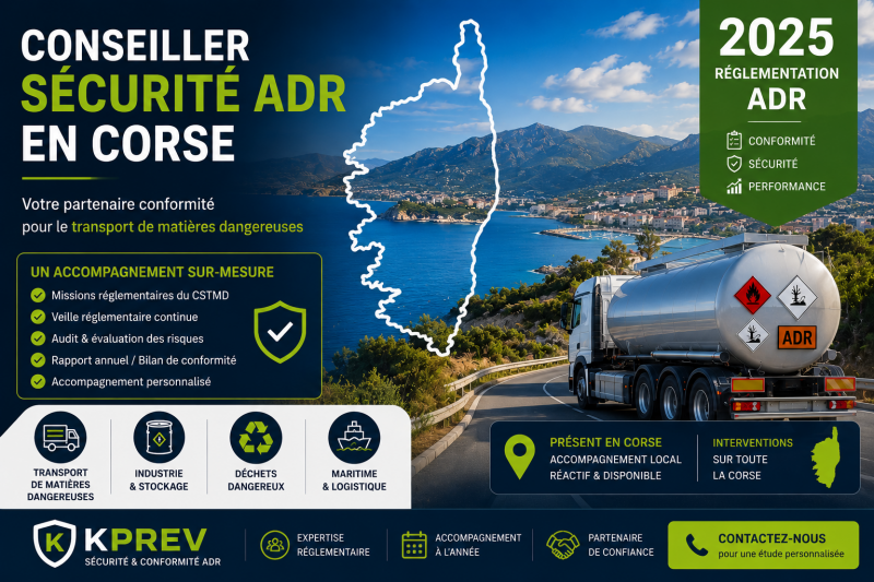Conseiller à la sécurité ADR en CORSE CSTMD 